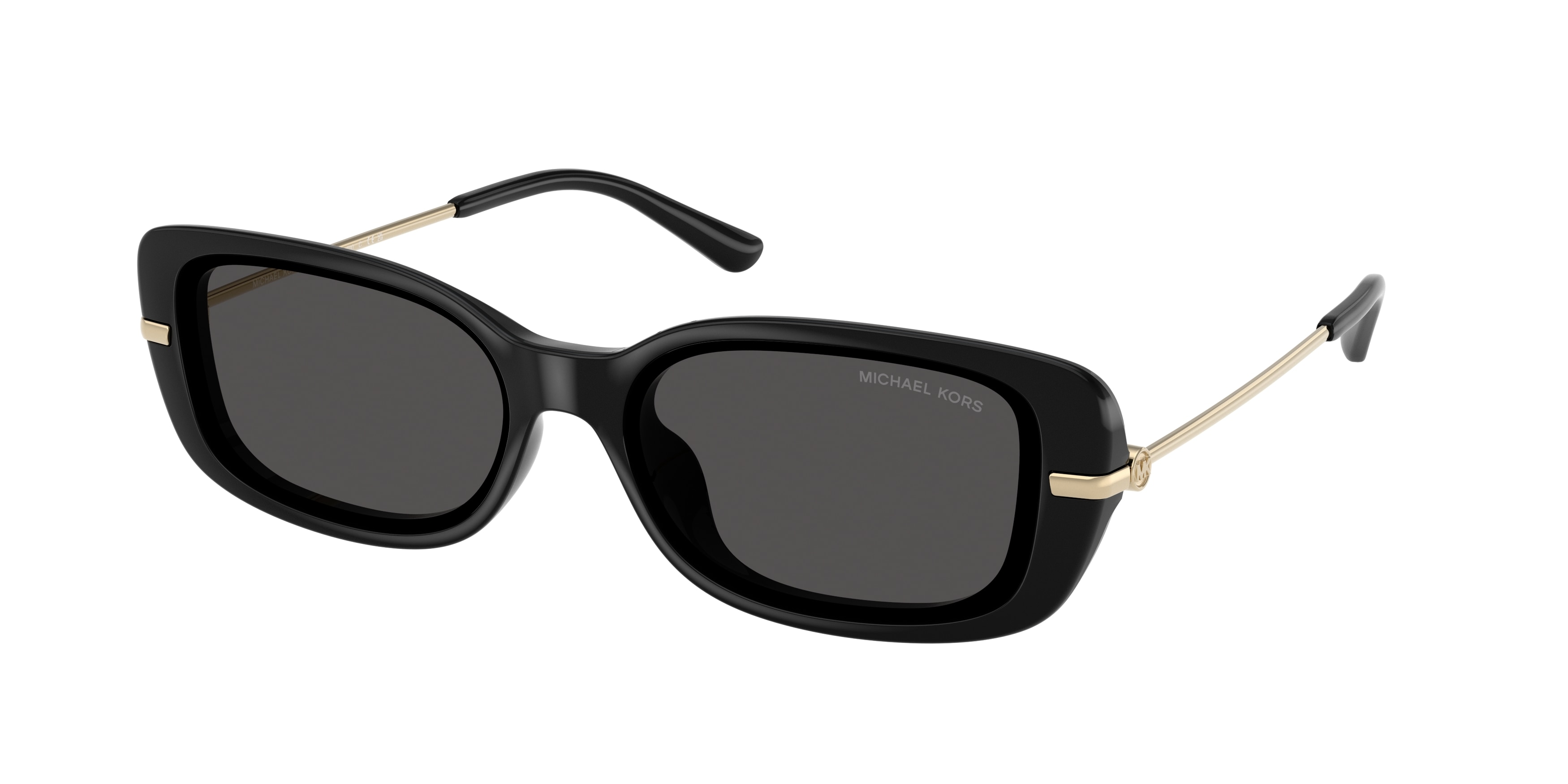 Michael Kors Damen MK2228D Capella 300587 Sonnenbrillen Injiziert Schwarz Grau Quadratisch Normal-image